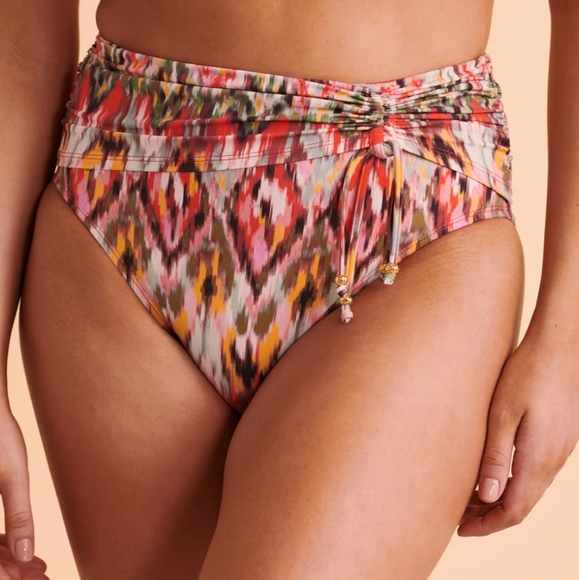 Bleu Rod Beattie Other - Bleu Rod Beattie FREE SPIRIT Shirred High Waist Bikini Bottom Separate NWOT